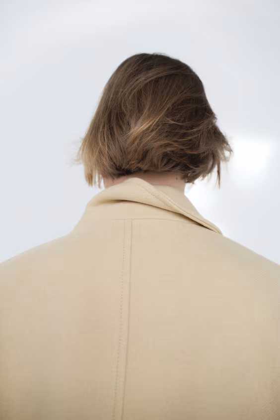 Длинное оверсайз пальто из шерстяной смеси