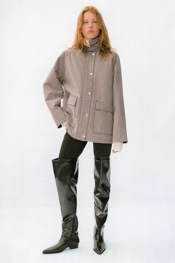 Куртка с бархатным воротником