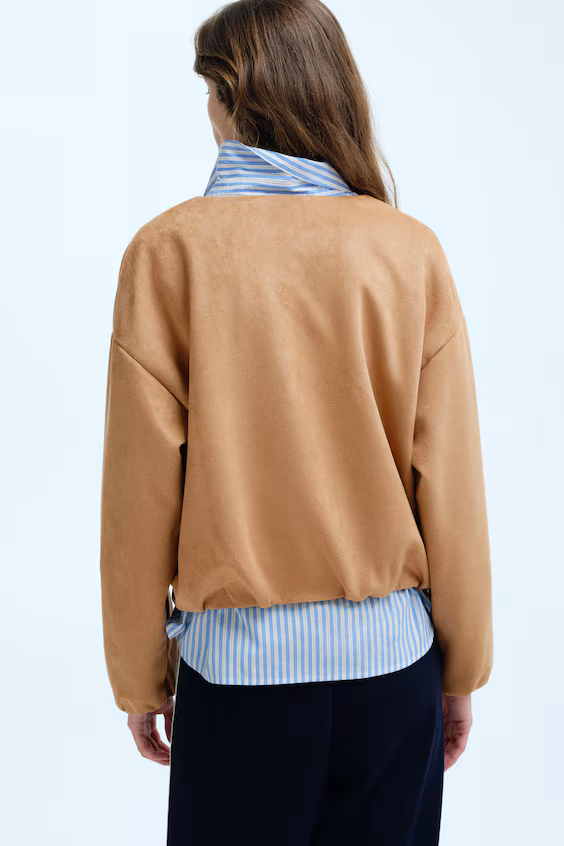 Оверсайз куртка из джерси