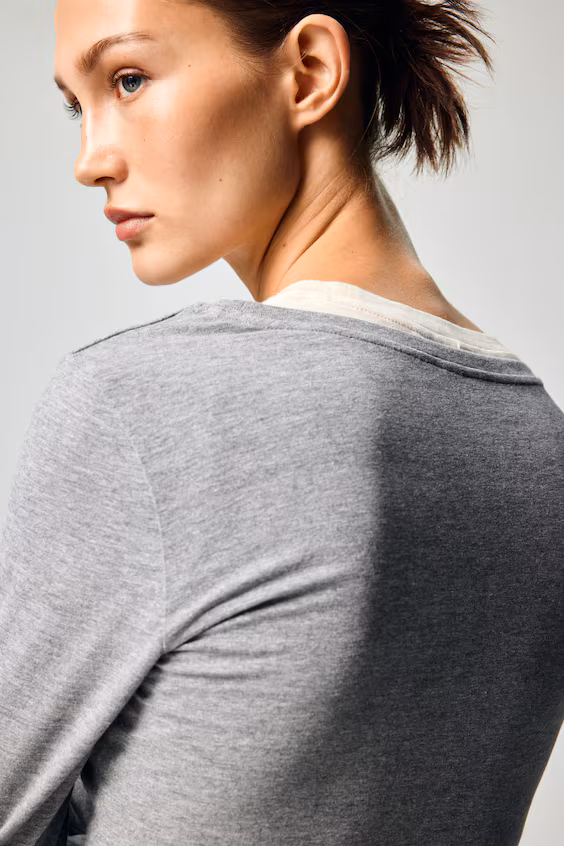 Облегающий свитер из хлопка