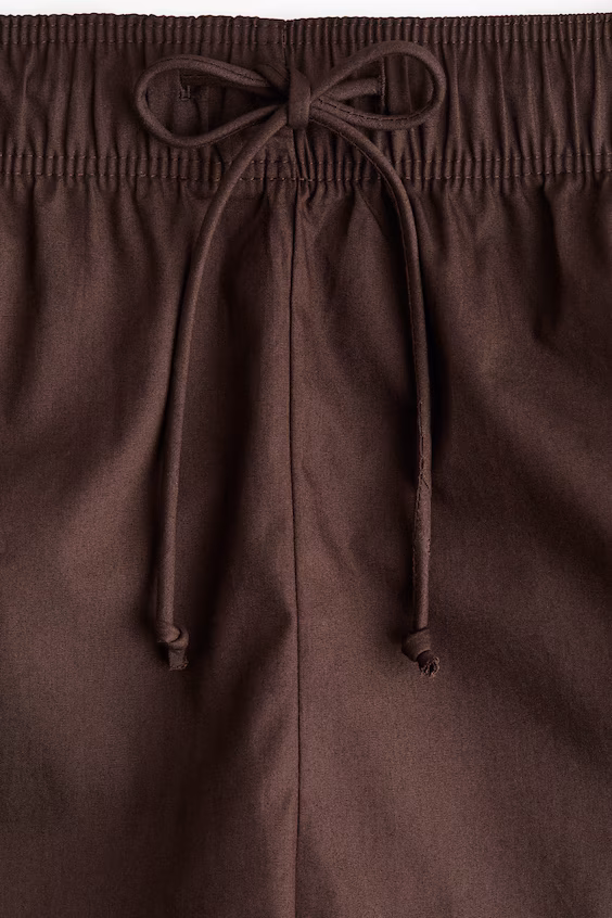 Хлопковые шорты с завязкой