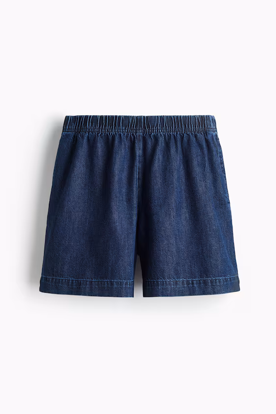 Джинсовые шорты на резинке