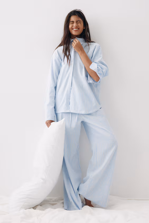 Пижама из хлопкового фланеля