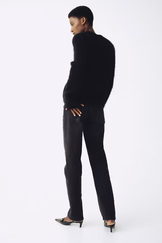 Джинсы mama slim straight high