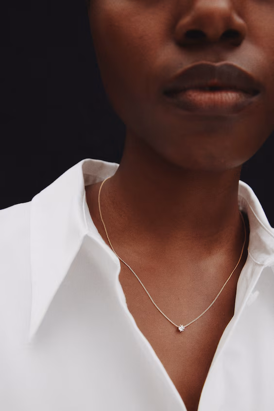 Ожерелье с кристаллами