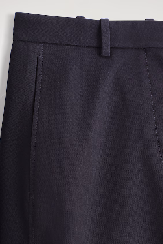 Брюки-чино из хлопка с широкими штанинами