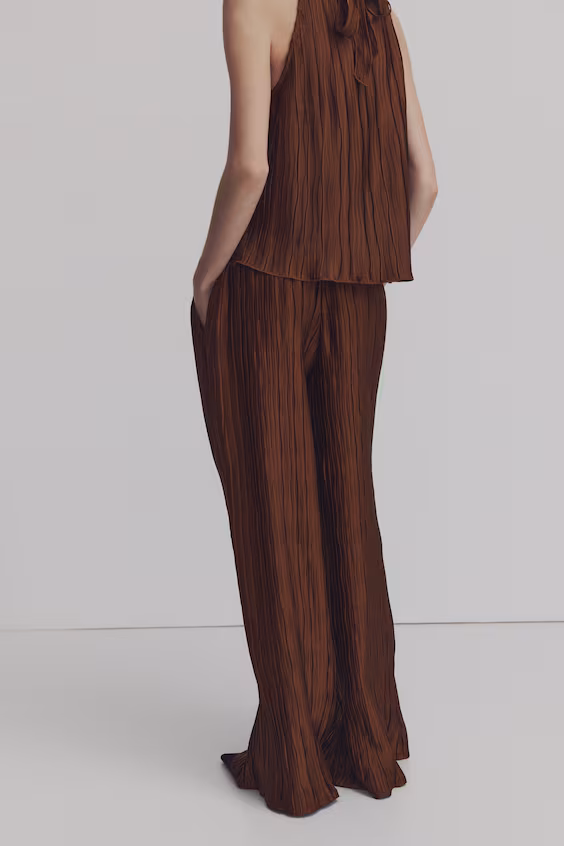 Брюки pull-on с морщинами