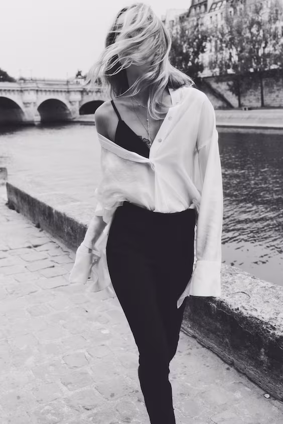 Брюки с молниями на штанине