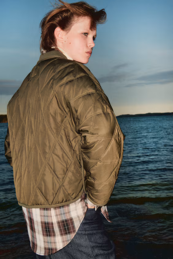 Стеганое пальто