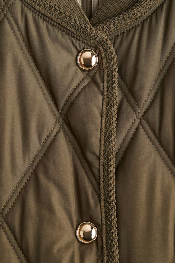 Стеганое пальто