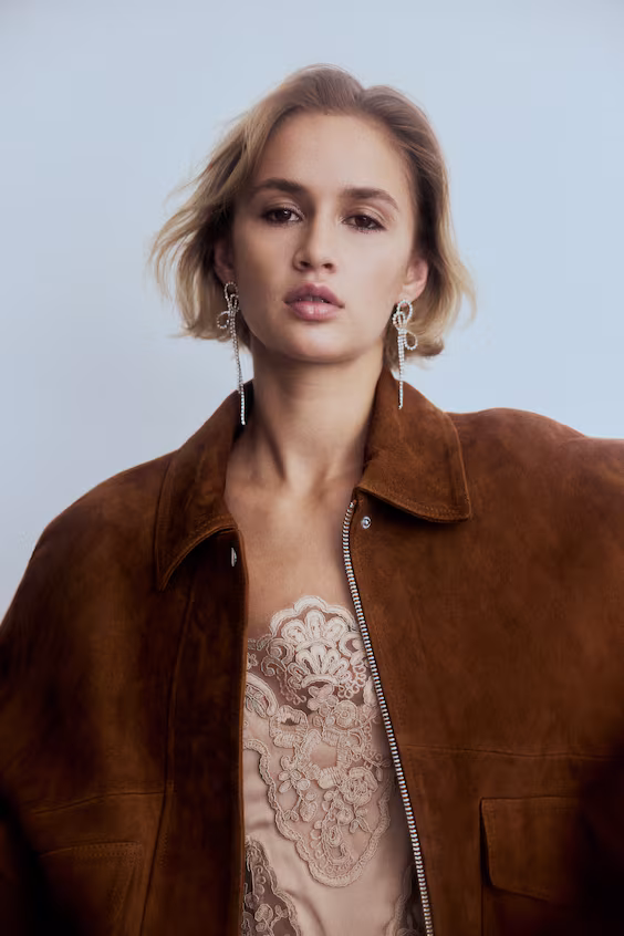 Замшевый пиджак