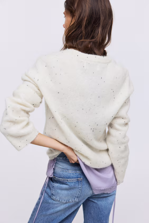 Свитер из смеси мохера