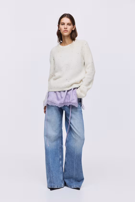 Свитер из смеси мохера