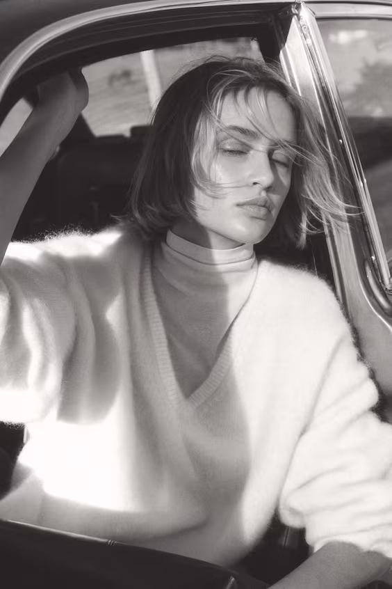 Свитер оверсайз из смеси мохера