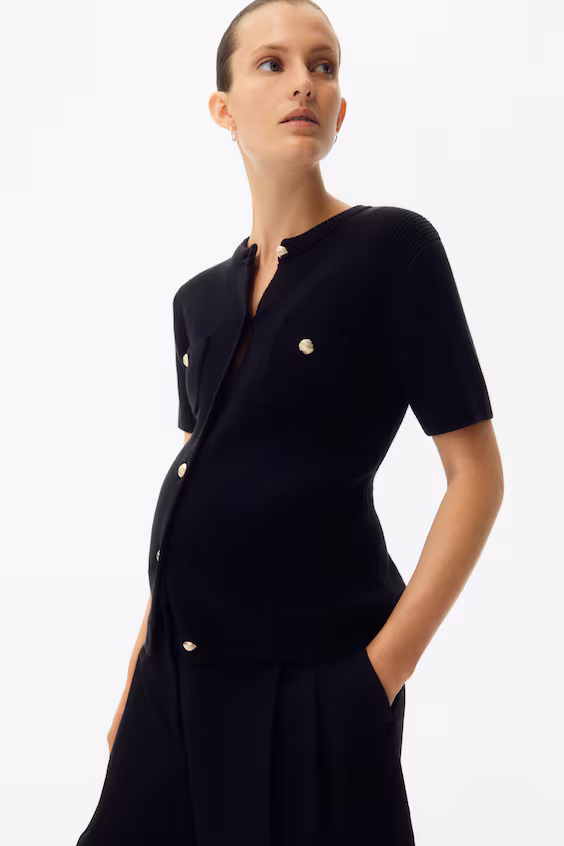 Mama пальто в рубчик