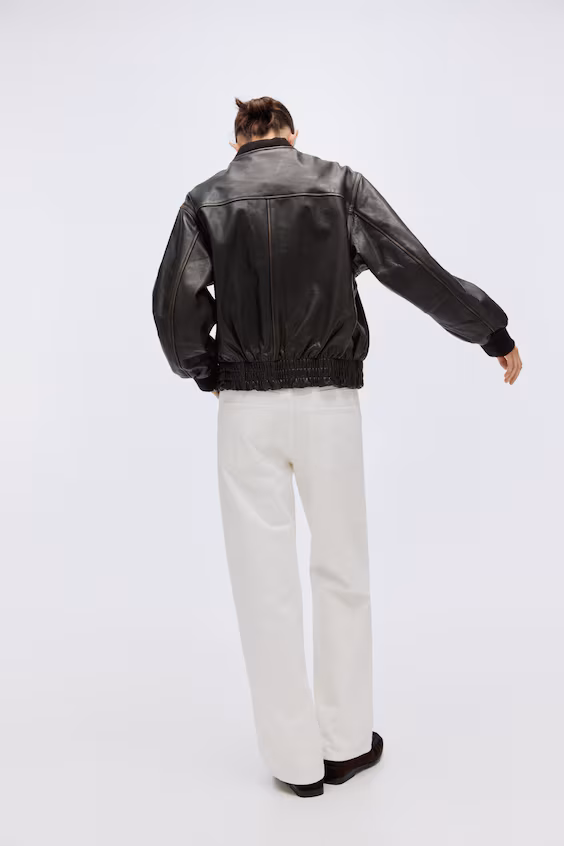 Кожаный свитер