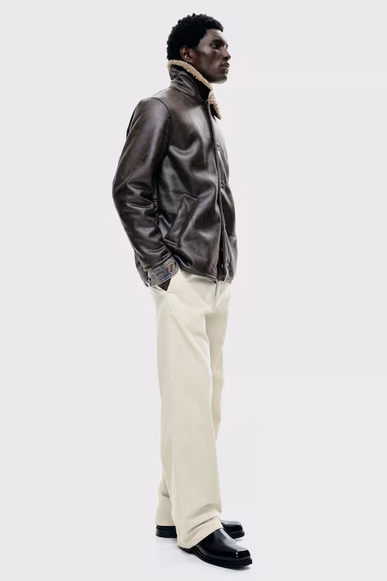 Пальто из покрытой ткани