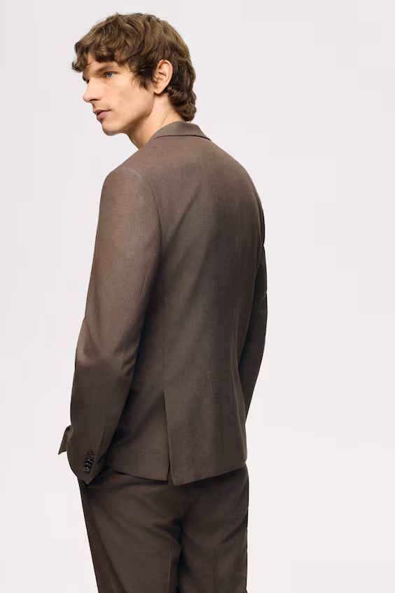 Утонченное пальто с простой застежкой slim fit