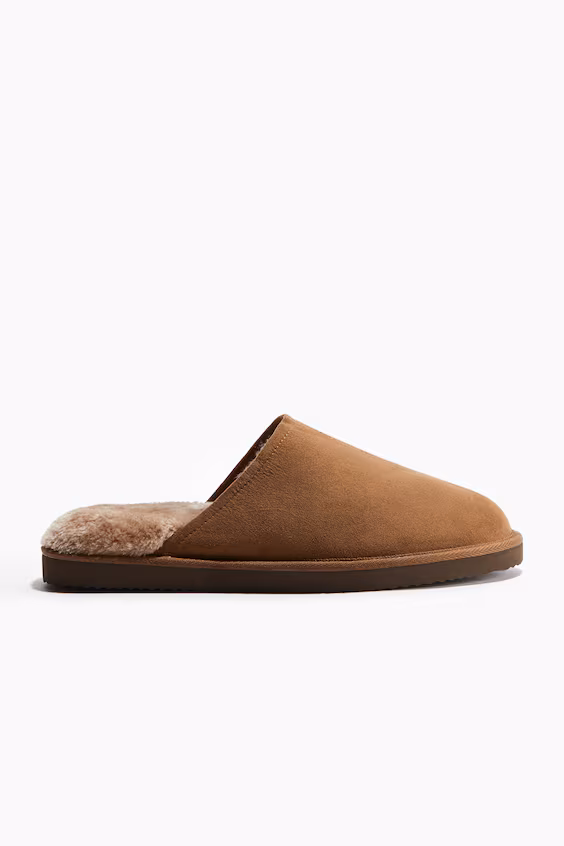 Тапочки с меховой подкладкой