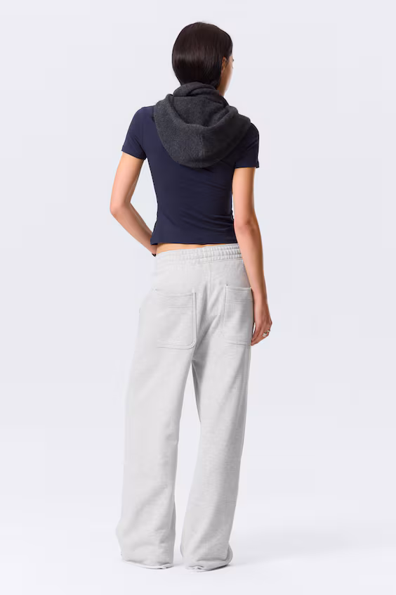 Брюки из мягкого ворса свободного покроя astro