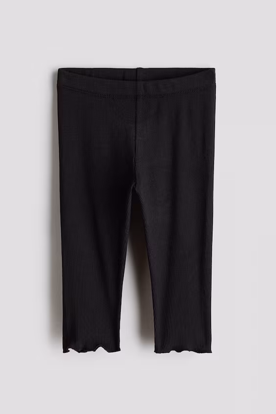 Ребристые леггинсы из хлопка