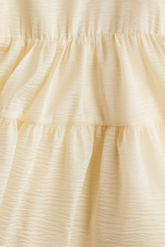 Платье из органзы с принтом