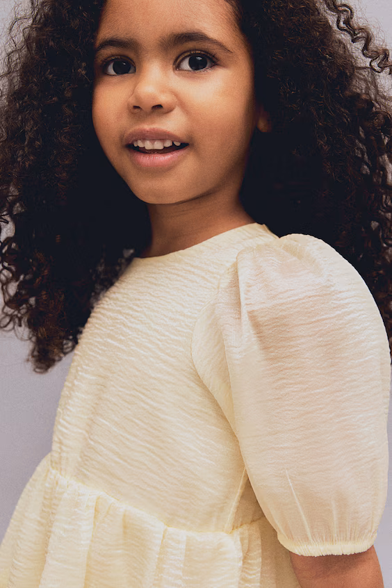 Платье из органзы с принтом