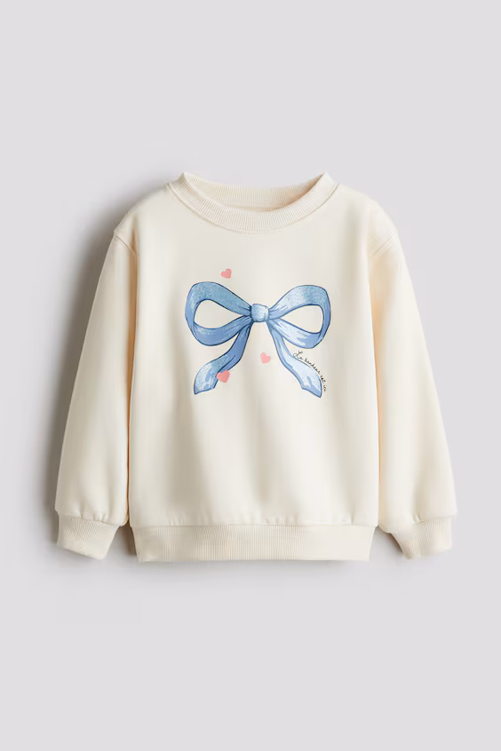 Толстовка с принтом и начесом изнутри