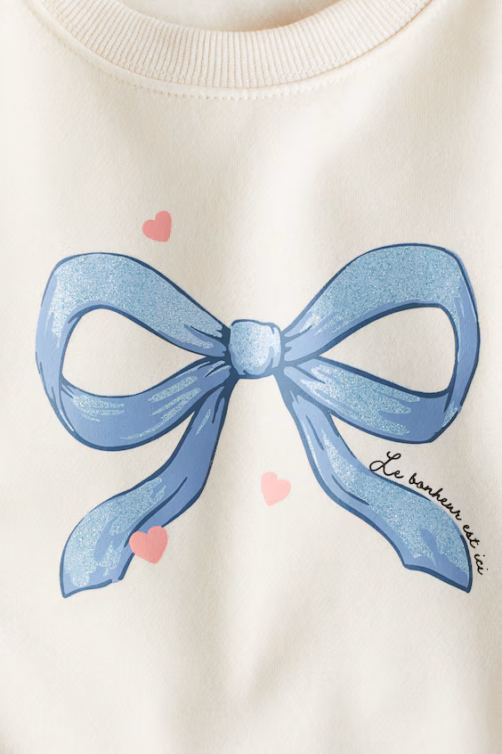 Толстовка с принтом и начесом изнутри