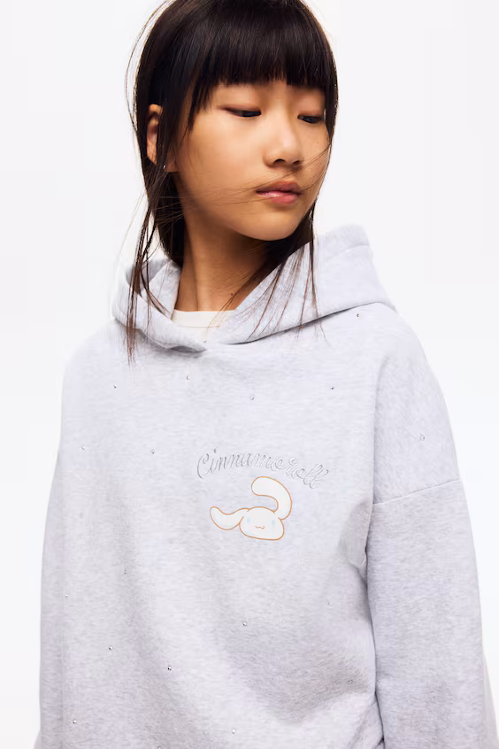 Толстовка с капюшоном и принтом