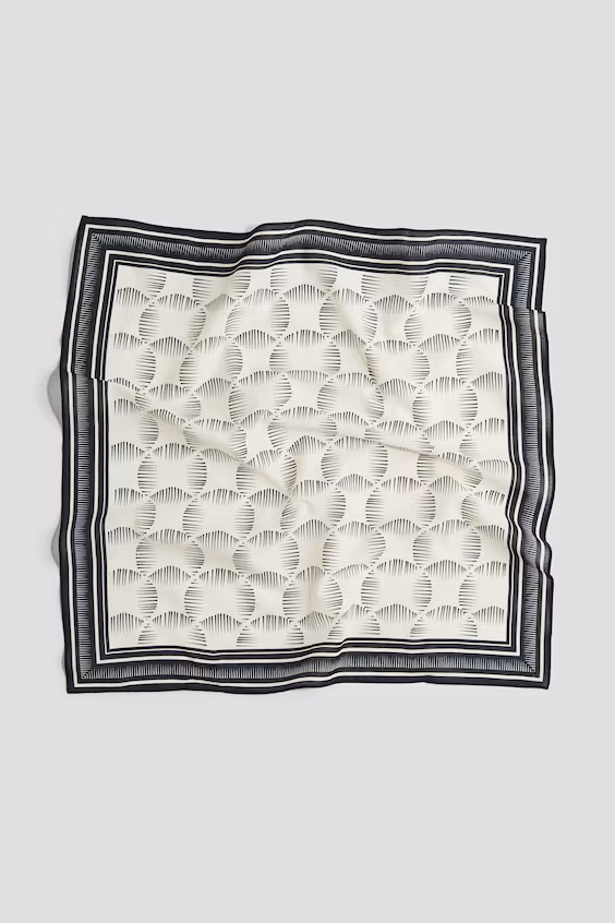 Хлопковый платок с принтом