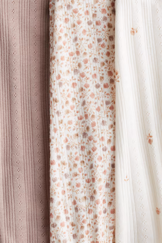 Набор из 3 леггинсов из хлопка