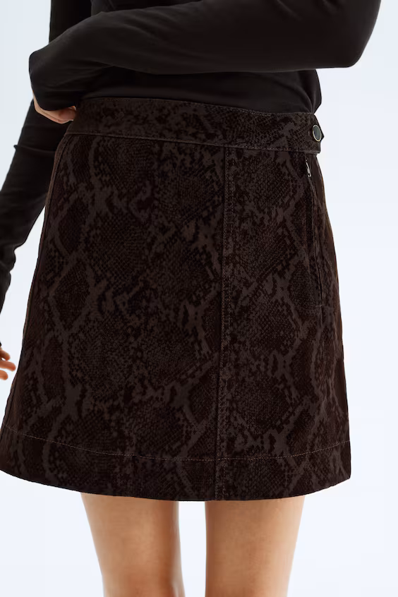 Джинсовая мини-юбка