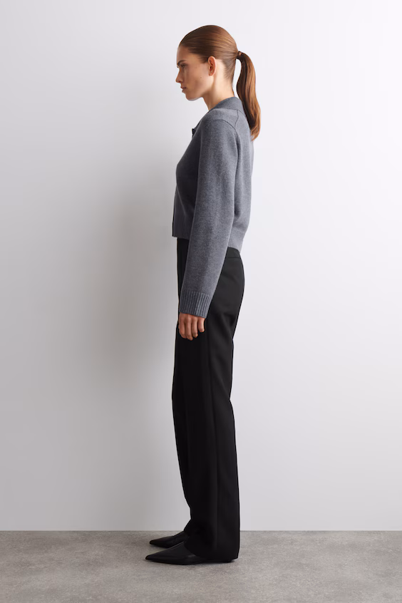 Кардиган из мериносовой шерсти с воротником