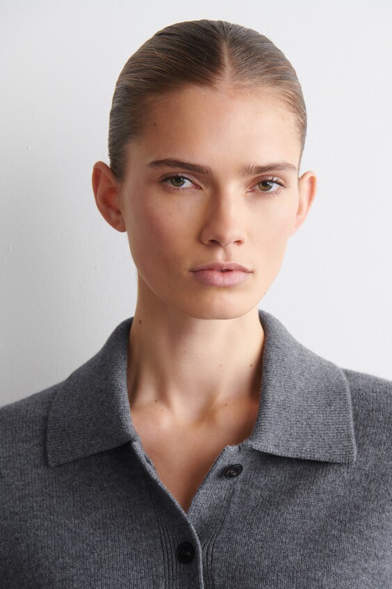 Кардиган из мериносовой шерсти с воротником