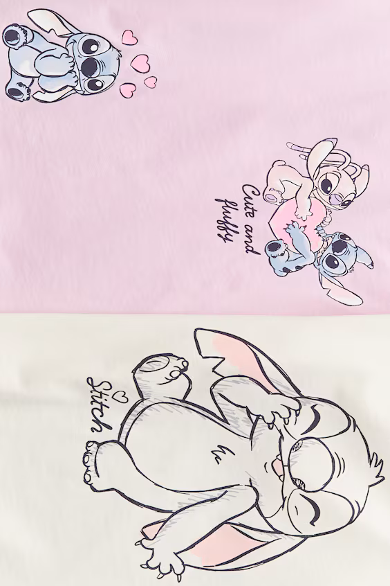 Набор из 2 свитеров из хлопка с принтом