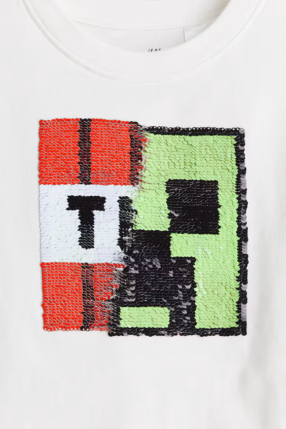 Футболка с переворачивающимися пайетками