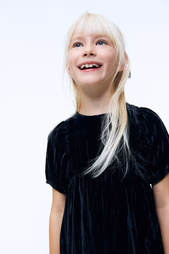 Платье из слегка структурного бархата