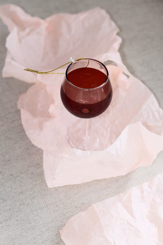 Рождественский декор из стекла