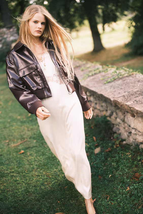 Куртка из ткани с покрытием