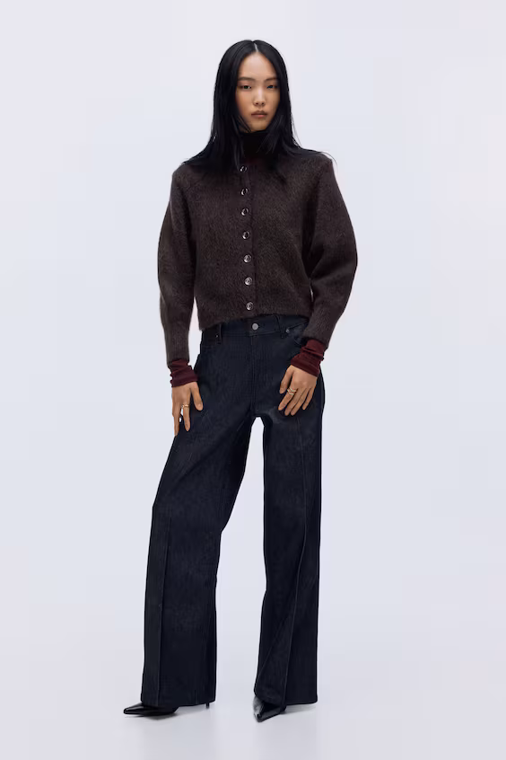 Кардиган из смесовой шерсти мохер