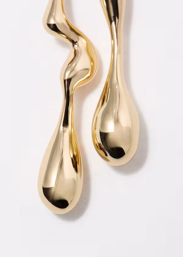 Серьги с удлиненными каплями