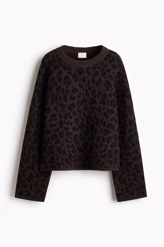 Свитер из жаккардового трикотажа