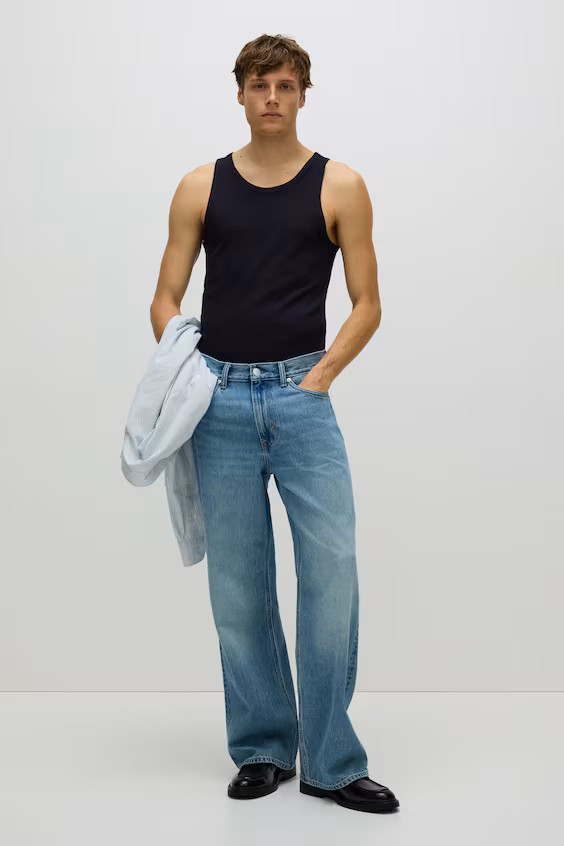 Топ без рукавов в рубчик slim fit