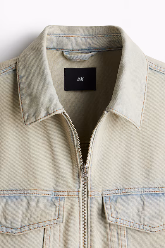 Джинсовая кофта в стиле рабочего loose fit