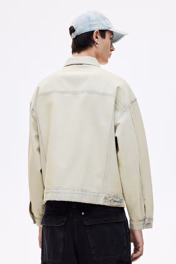 Джинсовая кофта в стиле рабочего loose fit