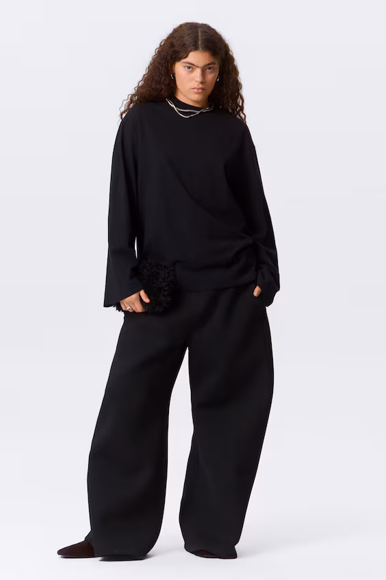 Свитер с длинными рукавами, свободного кроя