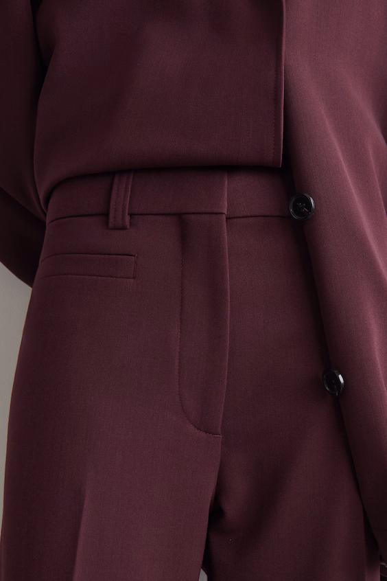 Брюки прямого кроя из шерстяной смеси