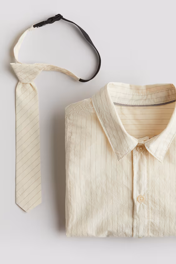 Набор рубашки и галстука из хлопка