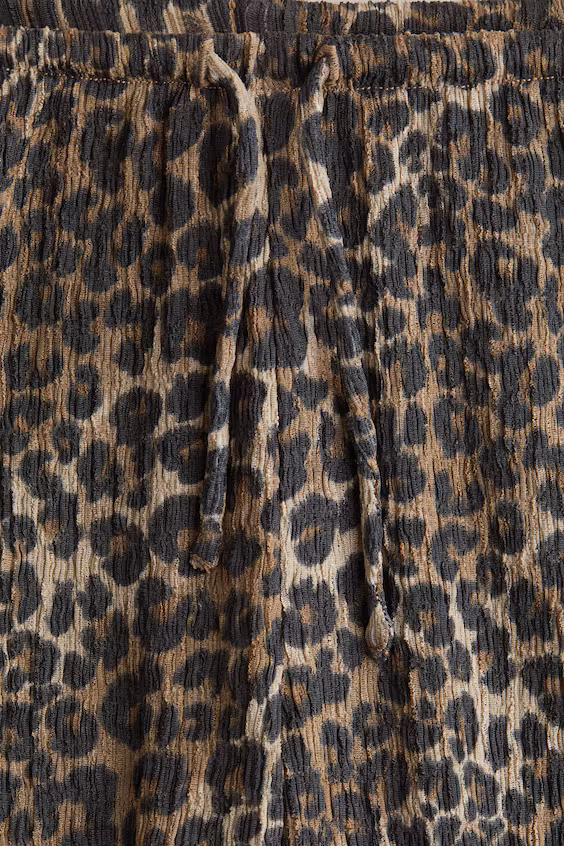 Брюки из джерси с текстурой